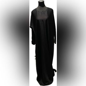 Textured Black Classic Abaya